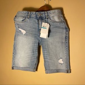 NWT Boys Calvin Klein Denim Jean Shorts Slim fit size 16